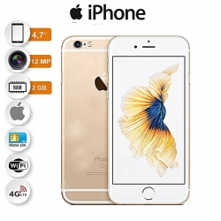 Apple IPhone 6s - 4.7 Pouces - 4G LTE - 12 Mégapixels - IOs - 16Go Rom - 2 Go Ram- Or - Garantie 3 Mois