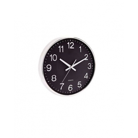Horloge Murale Ronde à Quartz Design Rétro - Noir