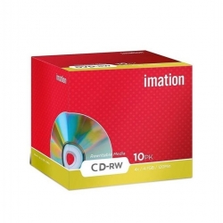 Imation CD-RW 10PK - 700 Mo - 80 min - Rouge