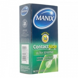 MANIX CONTACT ALOE - 14 preservatifs