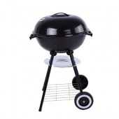 Barbecue à Charbon Rond Base Carré, BBQ Mobile Barbecue Grill Portable - (46 ×44 ×70 Cm)