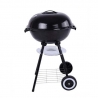 Barbecue à Charbon Rond Base Carré, BBQ Mobile Barbecue Grill Portable - (46 ×44 ×70 Cm)