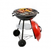 Barbecue à Charbon Rond Base T, BBQ Mobile Barbecue Grill Portable - (46 ×44 ×70 Cm)