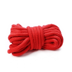 Corde d'attache Shibari SM Bondage coquin 10M - Rouge - Cotton