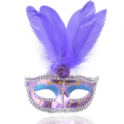 Masque Vénitien Pour Fête Et Festival Violet