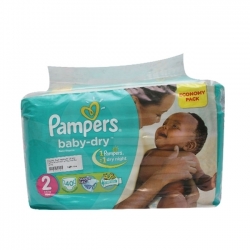 COUCHE BEBE PAMPERS DRY MINI 3-6KG 40PIECES